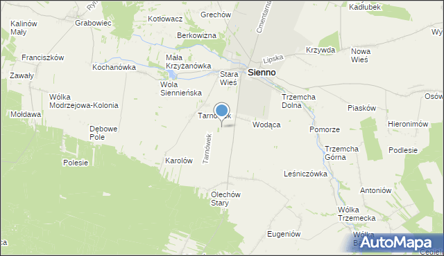 mapa Sosnowa Góra, Sosnowa Góra na mapie Targeo